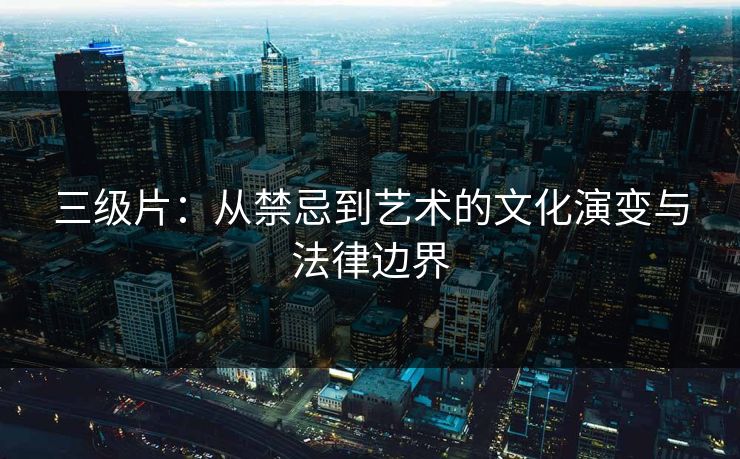 三级片：从禁忌到艺术的文化演变与法律边界